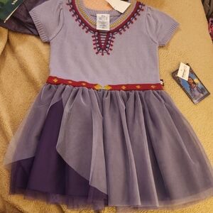 Nwt Sz 4T Disney's Wish Lavender and Burgundy Tulle Dress